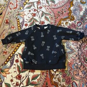 Miles the Label Organic Cotton Chess Piece Sweater Girls 3 Months